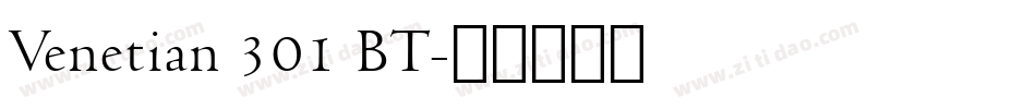 Venetian 301 BT字体转换